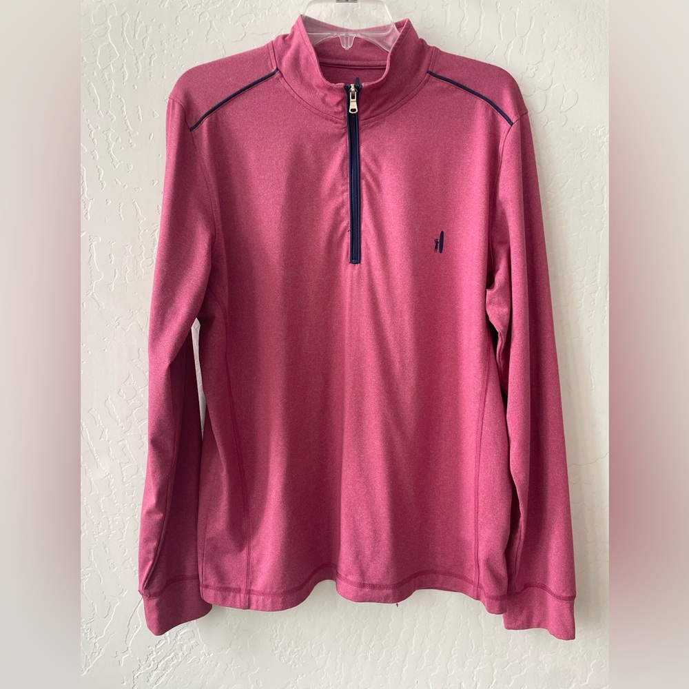 Johnnie-O Lammie 1/4 Zip Prep-Formance Pullover Racing Red